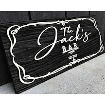 Bk Gift Kişiye Özel Kabartma Tasarım Siyah Ebony Ahşap Bar Tabelası, Home Bar Tabela, Rustik Ev Dekorasyonu, Duvar Dekoru-4