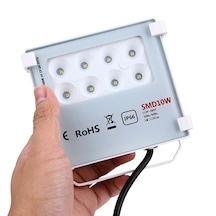 Oddity 10w Smd Led Projektör Ip66 Dış Mekan Su Geçirmez 1150 Lümen Beyaz Işık