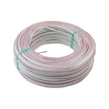 Cca 2X0.75 Bitişik Kordon Kablo Beyaz 100 Metre 0.18X24 Kesit