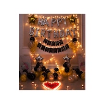 Bidolumutluluk Happy Bırthday Led Işık Eğlence Yetişkin Doğum Günü Seti
