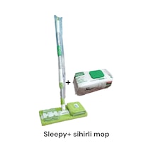 Sihirli Spin Mop Teleskopik Çok Amaçlı Mop Seti + Sleepy Yüzey Temizlik Havlusu