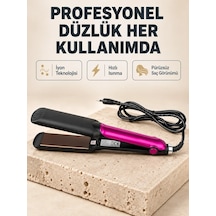 Ers İyonik Saç Düzleştirici 220 C Isıya Kadar Çıkan, Led Göstergeli Ve Eşit Isı Dağılımlı Plaka