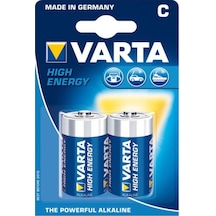 Varta Alkalin Orta Boy Pil C High Energy 2 Li