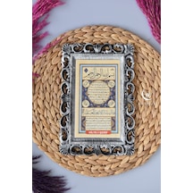 Kapı Üstü Tablo Hilye-i Şerif Gümüş