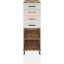 Hyperion Dolap Tek Raflı 4 Çekmeceli 44x44x134 Çam-aytaşı Atlas Çam