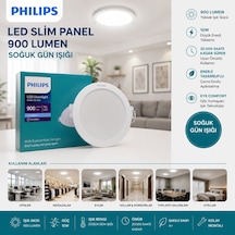 Phılıps Led Slim Panel 10w 9000lumen 20.000 Saat Ömür Yuvarlak Sıva Altı Diğer