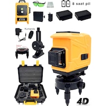 Pro 360 12 Köşe Otomatik Hizalamalı Lazer Metre Hizalama Yeşil Çizgili Lazer Hizalama Su Terazisi.