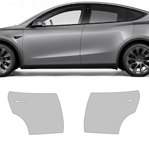Tesla Model Y 2021 Juniper Arka Kapılar, Hazır Kesim, 210 Mikron Ppf Tpu, Şeffaf Boya Koruma Filmi