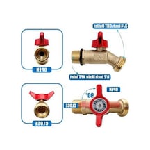 Ulzyvf Xhhdqes 275-330 Galon Ibc Tank Adaptörü, Ibc Tote Parçaları, S60 X 6 Kaba Diş+, Bahçe Hortumu Vana Musluk