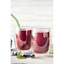 2'li Çift Cidarlı Bardak 300 Ml Ev Ofis Çay Fincanı