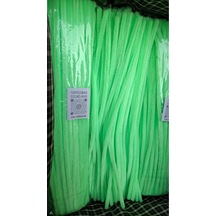 30 Cm A043 Yeşil Kod Şönil - Tüylü Hobi Çubuğu 100 Lü Paket