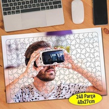 Sanal Gözlüklü Adam 240 Parça Puzzle Yapboz Tablo-112768937