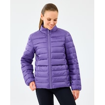 Skechers W Essential Outerwear Padded Jacket Kadın Mor Mont S231240-0277 Mor