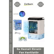 Vantilatör Sessiz Taşınabilir Hava Soğutucu Dijital Gösterge Usb Su Hazneli Ekranlı Fan Vantilatör