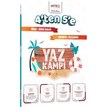 4. Sınıf Dan 5 E Tüm Dersler Yaz Kampı İntro Yayınları