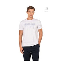 Pierre Cardin 6125 Erkek Kısa Kollu Bisiklet Yaka Pijama Takımı-beyaz