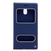Samsung Galaxy J5 Pro Kilif Silikon Kapakli Pencereli 555936693