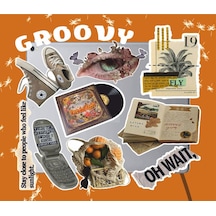 Aesthetic Groovy Sticker Seti Laptop Ajanda Notebook Tablet Telefon Defter Etiket Bullet Journal Diğer