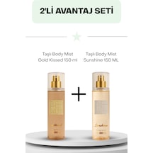Taşlı Body Mist Sunshine 150 Ml +wemara Taşlı Body Mist Gold Kissed 150 Ml