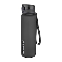 Büyük Boy 28 Cm 1000 Ml 1 Litre Tritan Su Matarası 14 Renk Fiftyfifty Softtouch Siyah