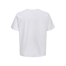 Jack & Jones Jjcole Print Erkek Tişört Bisiklet Yaka Kısa Kollu Beyaz