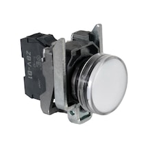 Schneider 24V AC/DC 22MM Led Işıklı Beyaz Sinyal Lambası