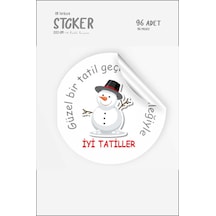 İyi tatiller Öğretmen Motivasyon Etiketi 3x3 cm 96 adet