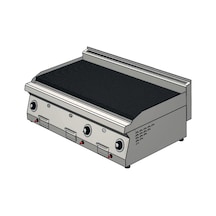 Karacasan Enüstriyel 120 Cm 700 Seri Set Üstü Doğalgazlı Sulu Izgara Krcs.eızsdg.1270