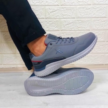 Kinetix Olego Pu Gri Comfort Atom Taban Rahat Spor Ayakkabı Gri