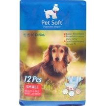 Pet Soft Köpek İçin Alt Tuvalet Bezi S Boy 12'li 26 - 44 CM
