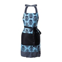 Fastbuy Kadın Kızlar İçin Büyük Cepli Güzel Çiçekli Retro Önlükler Koyu Renk Diğer Modeller Diğer