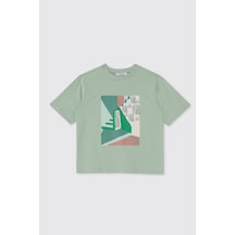 Panço Erkek Çocuk Yeşil Tişört 2611BK05001