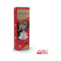 Espressomm® Tchibo Cafissimo Makineleri İle Uyumlu Red Kapsül Kahve 10'lu