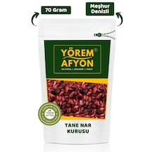 Yörem Afyon Meşhur Denizli Irganlı Glütensiz Besleyici Diyet Dostu Hicaz Narı Kurusu 70gr. 70 G