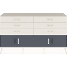 Arges Konsol 2 Raflı 6 Çekmeceli 4 Kapaklı 176x30x99 Aytaşı-antra Aytaşı-antrasit/aytaşı