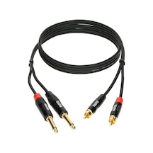 Kt-cj Minilink Profesyonel 2xts - 2xrca Altın Uçlu Twin Kablo 1,5m Belirtilmemiş