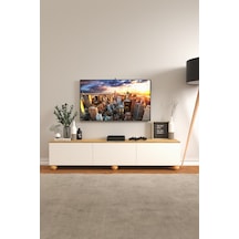 B3 Concept Nort Serisi Beyaz & Safir Meşe 3 Kapaklı Tv Ünitesi