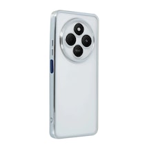 Durukar Redmi 14c Kılıf Lensli Silikon - Gümüş