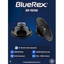 Bluerex Br-150w-1400w Max-350w Rms-kaliteli-profesyonel 38 Cm Woofer