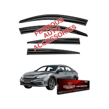 Honda Civic Fc5 Ferrous Cam Rüzgarlığı 4lü Set 2016 2022