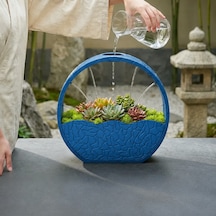 3d Baskı Self-watering Planter - Kendi Kendini Sulayan Saksı-mavi Çok Renkli