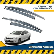 Skoda Rapid Mügen Cam Rüzgarlığı Kromlu Sedan 2012-2020 Arası 4Lü N11.17233