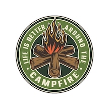 Adventure Camping Ateş Fire Off Road Sticker 10 X 10 Cm