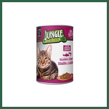 Jungle Kedi Konserve Somonlu & Karidesli 400gr 1 Adet Bzs01