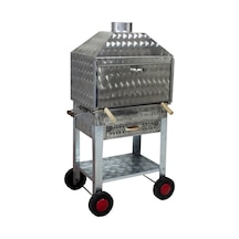 Metehan MTH-201 Davlumbazlı - Çekmeceli - Lama Izgaralı - Dört Tekerlekli Mangal