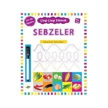 Sebzeler Çıkartmalı Aktiviteler 4 Yaş Çizgi Çizgi Etkinlik- Kukla