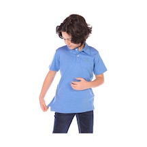 Toontoy Kids Toontoy Erkek Çocuk Polo Yaka Düğmeli Kısa Kollu Tişört İndigo