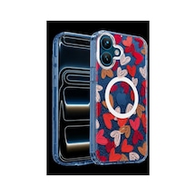 Onegif Apple iPhone Uyumlu 16 Desina Magsafe Kapak - Desen 6 İtdark56661