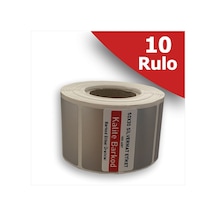 50x30 Silvermat Etiket | 10 Rulo Demirbaş Etiketi