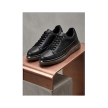 Crc Ayakkabı Stealth Series - Erkek Siyah Deri Sneaker - Konfor Taban Modern Klasik Ayakkabı